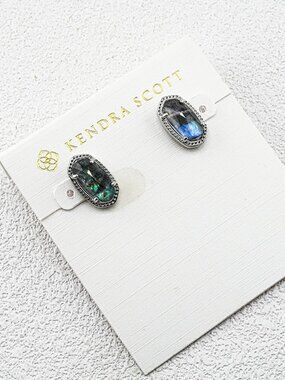 Kendra Scott Abalone Shell Stud Earrings